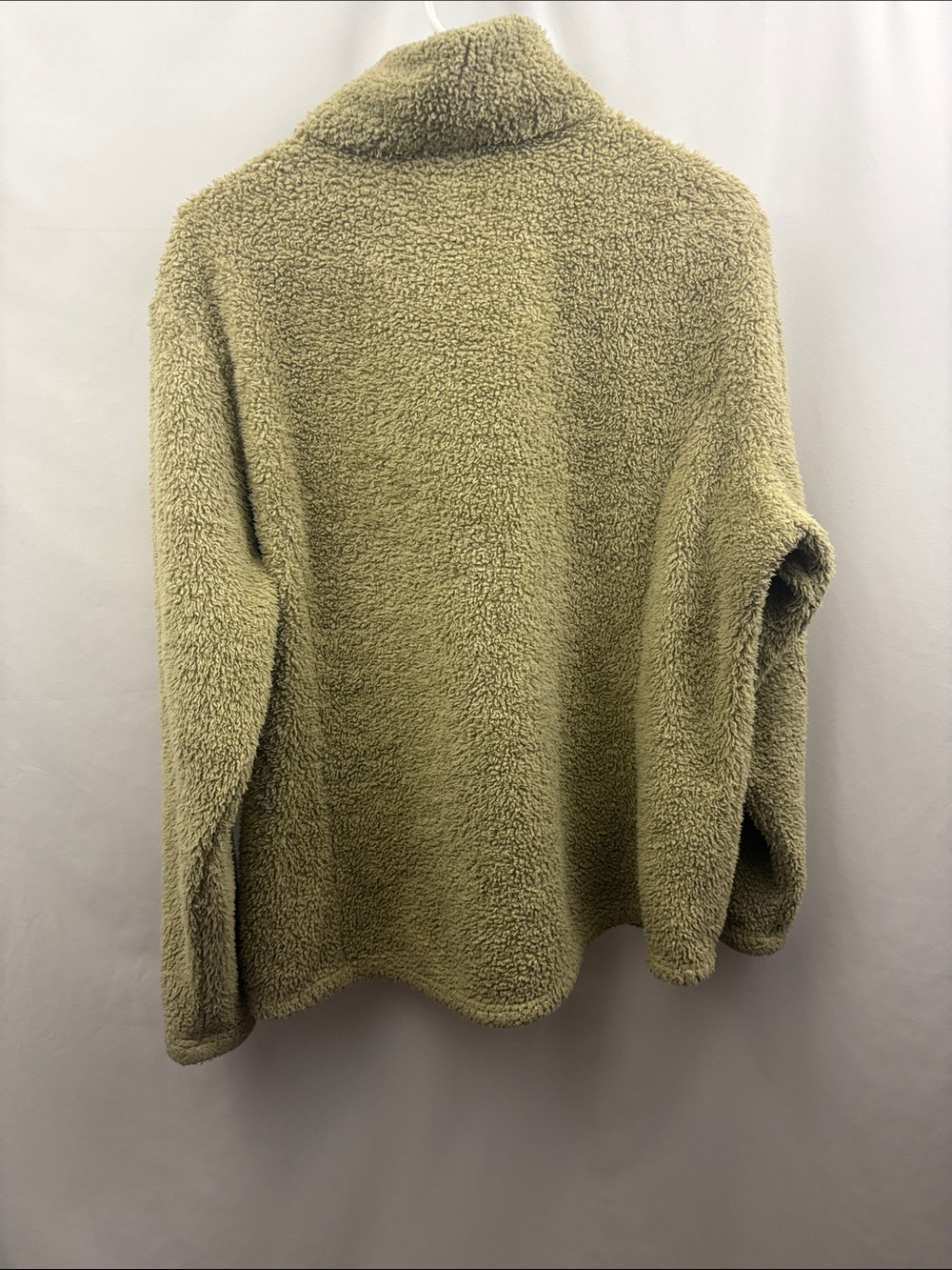 Patagonia Womens Los Gatos Fuzzy 1/4 Zip Oatmeal Tan Fleece Pullover - Picture 6 of 6